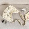 6225 Korean Style Corduroy Bow Crossbody Canvas Bag - Single Shoulder, Early Spring Edition