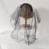 Black Mantilla Veil Crucifix Hairband Head Veil Church Mantilla Veil for Wedding Dark Series Cosplay Costume Headpiece
