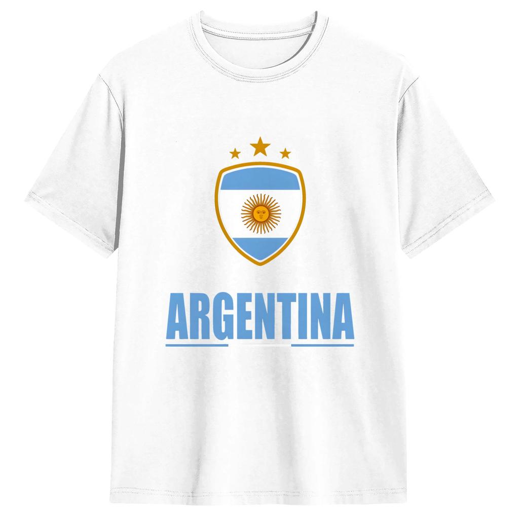 Streetwear T Shirt Summer Argentina Flag Hip Hop Tshirts Cotton Tee Shirt For Unisexs Retro Plus Size 6xl Short Sleeve Clothes