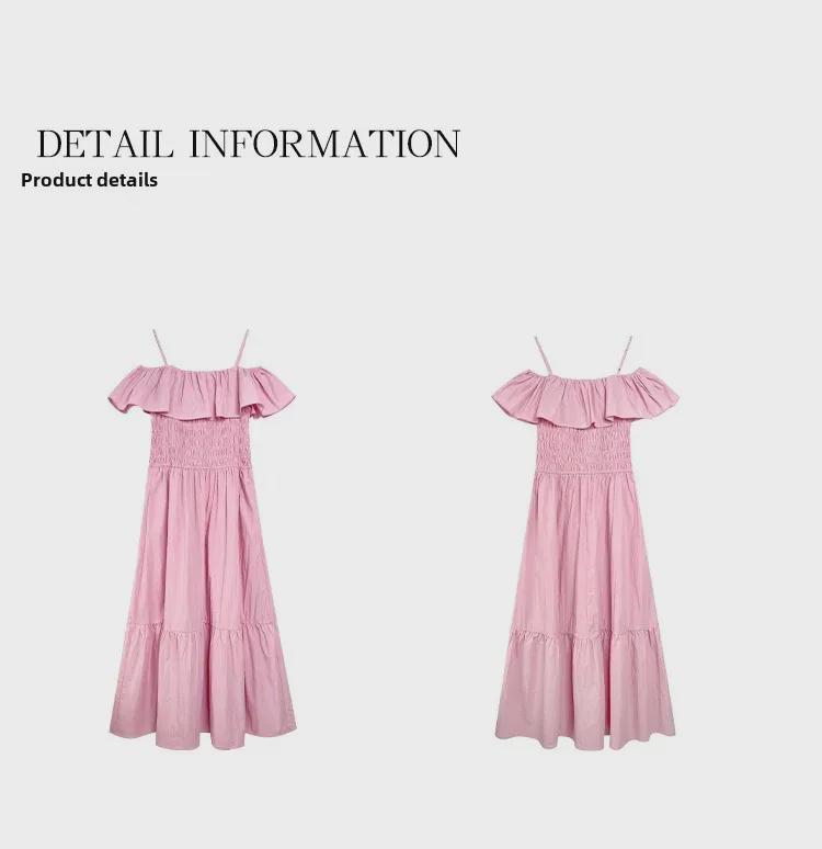 2024 Summer French-Inspired Ruffled Sling Dress S1136: Elegant Beauty