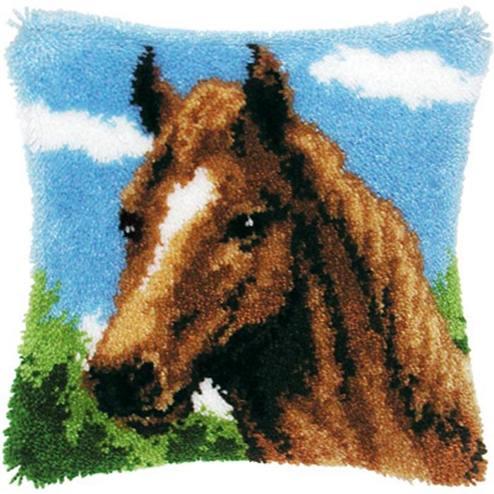 Animal Cat Dog Latch Hook Cushion Kits Pillow Case Crochet Crafts Yarn For Love &Heart Embroidery Cushion Sofa Bed Cover 