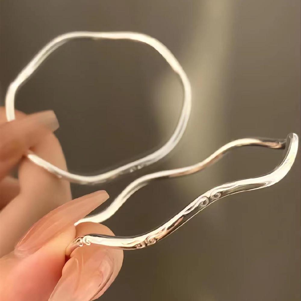 

Женский винтажный браслет-манжета «Вечная любовь» с облаками и волнами Cloud (Open) Bracelet