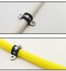 304 Stainless Steel Saddle Clamp with Rubber Strip - Pipe Support and U-Bolt Hose Clip