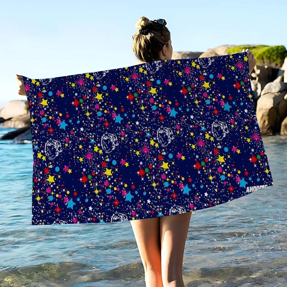 B-Billionaire Cool B-Boys Club K  Bath Towel Microfiber Soft Water Absorbing For Girl Kids Decorative Cartoon Beach Towel