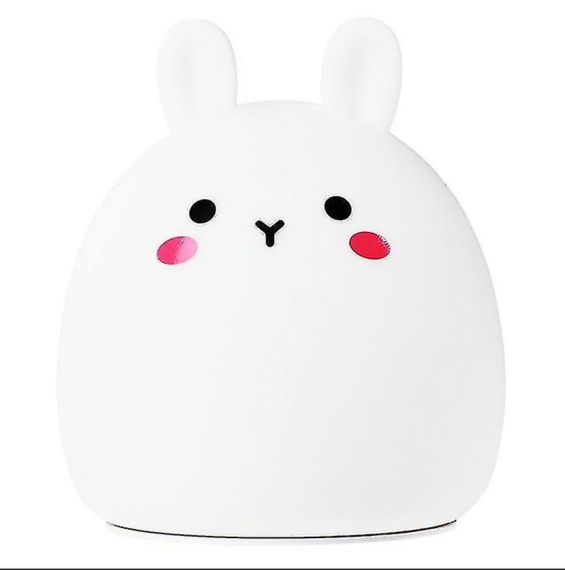 Night Lamps Ambient Lighting Silicone Rabbit Night Lamp Battery Bedroom Bedroom Devices Nursing Eye Protection Sleep