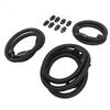 Transmission Cooler Lines Black Anodized Hose Fitting Kit Replacement for Chevy 6.6L for Duramax LLY LBZ LMM 2006‑2010