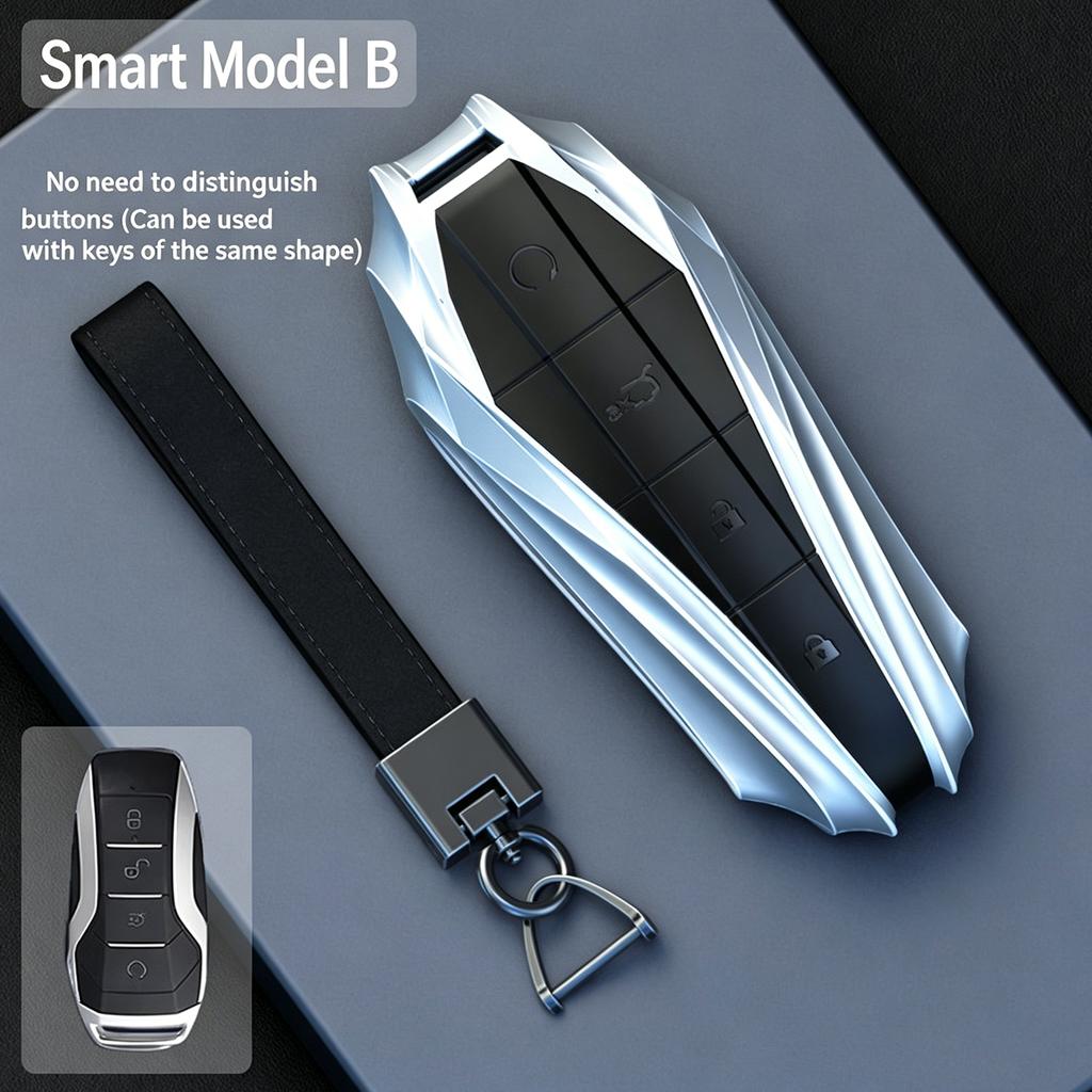For BYD Dolphin Metal Car Key Case Set Song Plus Han EV Qin DMI Yuan Pro Tang DMP Escort Ship 07 Seal European G Car Accessories