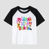 Kids' Printed T-Shirt with Short Sleeve, Cotton Fabric, Girls' Casual Fashion Top for Summer