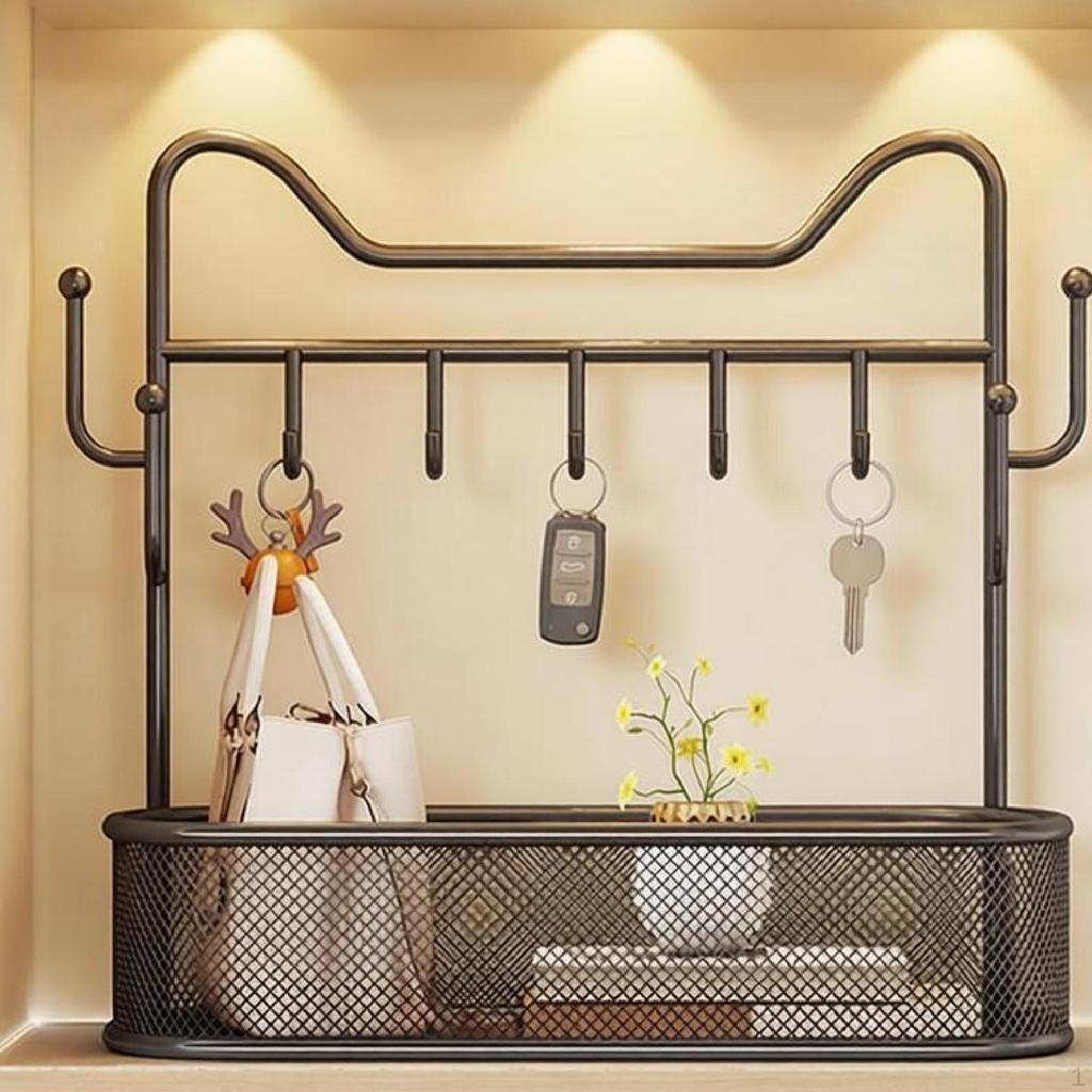 And Jewelry Organizer with Hooks – Practical Holder Key Rack for Bedroom, Table Or