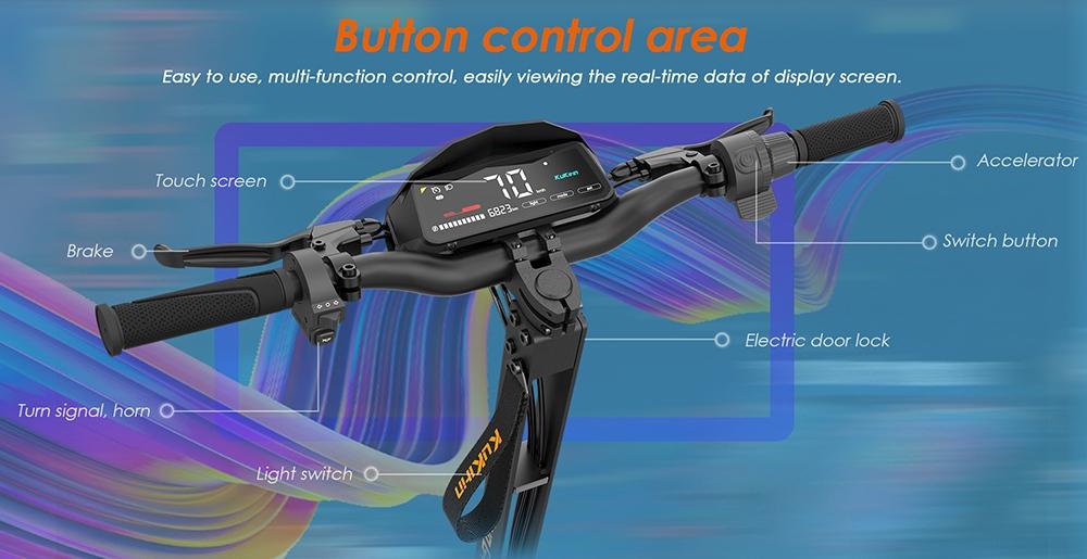 EU Stock KuKirin G4 E-Scooter 2000W60V20Ah,75km Top Range 70km/h Max Speed 11" Off-Road Vacuum Tires