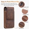 Card Slot Belt Hanging Pouch Vertical Phone Belt Clip Mobile Phone Waist Bag  Retro Style