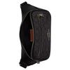 Coach Elias 29 Estampa de Assinatura Fechamento com Zíper Lona Revestida Bolsa de Cintura Grande Bolsa de Cintura Masculina Preto CZ400-QBMI5