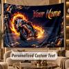 Motorradfahrer (59) Thema Personalisierte Wandteppich Benutzerdefinierter Name Text Wandbehang Tapisserie Haus Hintergrund Dekoration