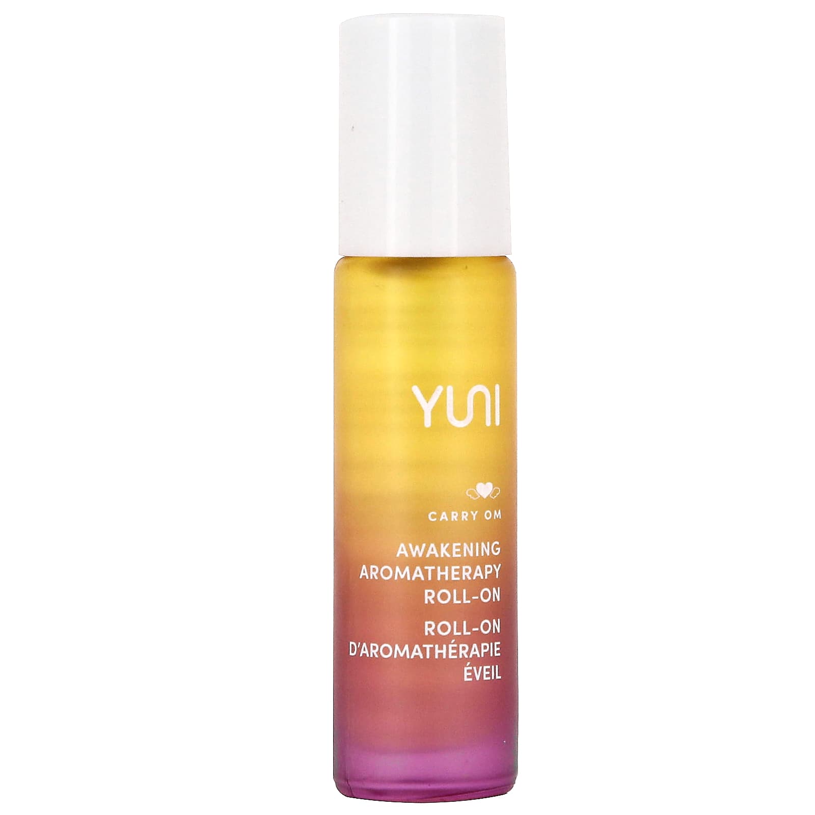 

Yuni Beauty, Carrying OM, Пробуждающий ароматерапевтический шариковый аппликатор, портативный, позитивный, 0,33 жидких унций (10 мл)