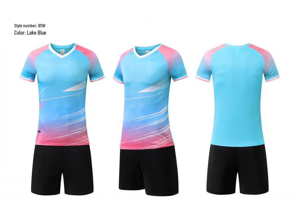 

Унисекс Дышащий Комплект для Тренировок с Коротким Рукавом для Бадминтона и Настольного Тенниса с Напечатанными Номерами 6XL