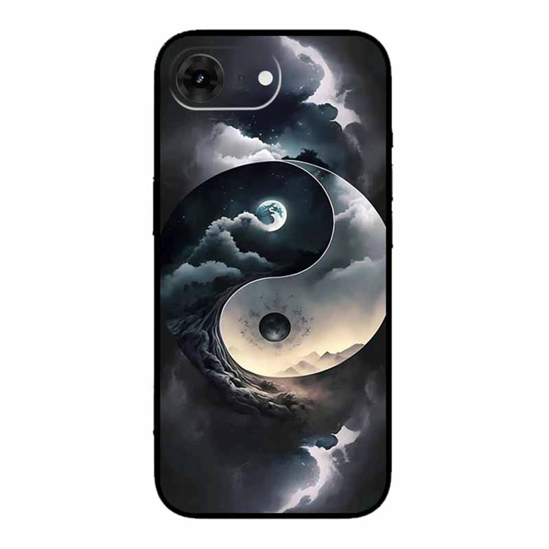 For iPhone 16e 2025 Case 16 E Coque Flowers Black Silicone Soft Back Cover Case For iPhone 16e Phone Cases 6.1" Funda Shockproof