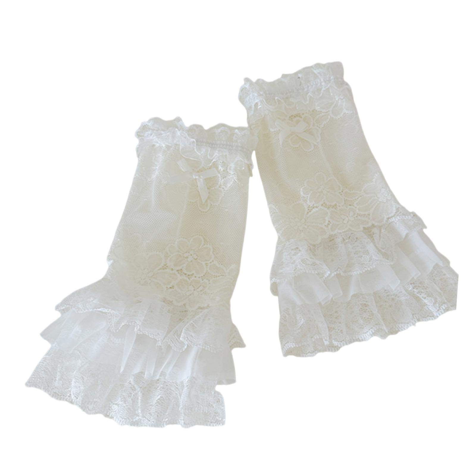 

Элегантные кружевные перчатки с декором в виде банта из страз для свадеб, вечеринок и повседневных нарядов. Мягкие нейлоновые нарукавники. A