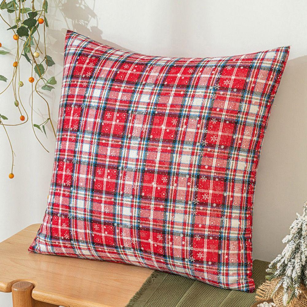 Snowflake Pattern Throw Pillowcover INS Style Cushion Cover Christmas Pillowcase  Sofa/Bed
