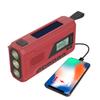 AM/FM nouzové ruční klikové rádio 3v1 LED svítilna pro nouzovou přenosnou 4500mAh powerbanku
