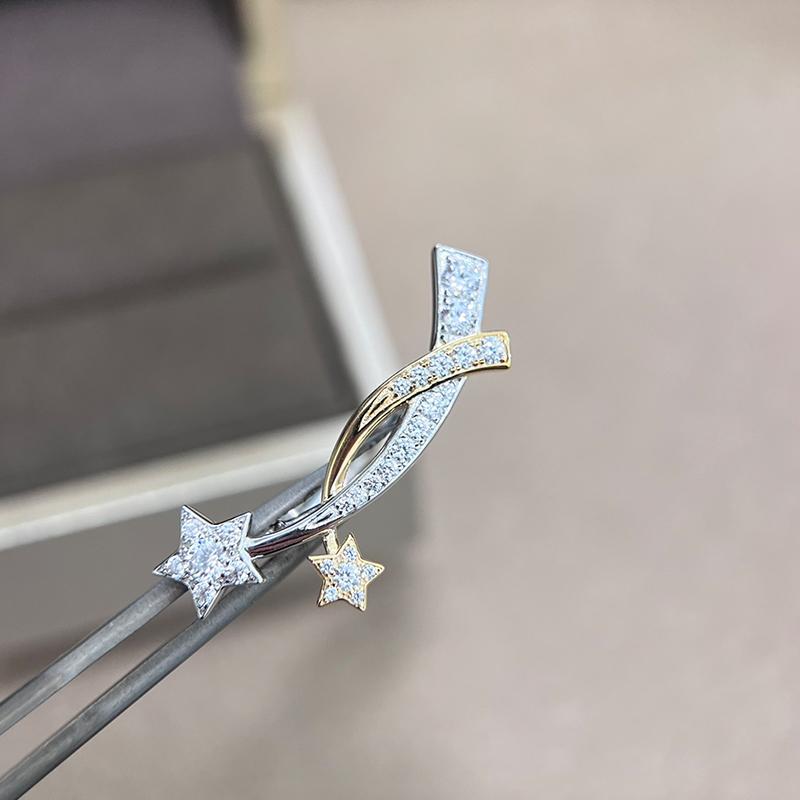 

Musla Design Luxury Cross Design 925 Sterling Silver Ring with Star Accents Perfect Holiday Gift for Women 8