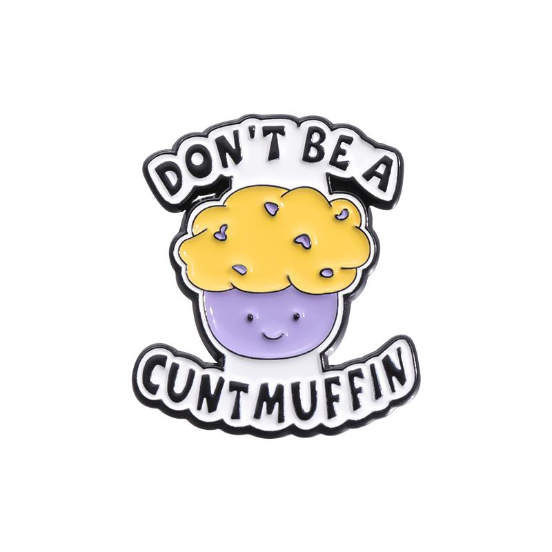 DON'T BE A DICKASAURUS Enamel Pins Custom CUNTCAKE TWATASAURUS Brooches Lapel Badges Cartoon Animal Jewelry Gift for Kids Friend