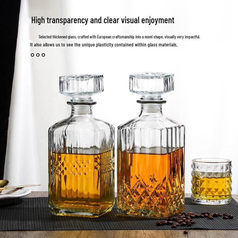 Transparente Glasflasche für Baijiu, Whiskey, Wein – Versiegelt und Perfekt für die Heimbrauerei.