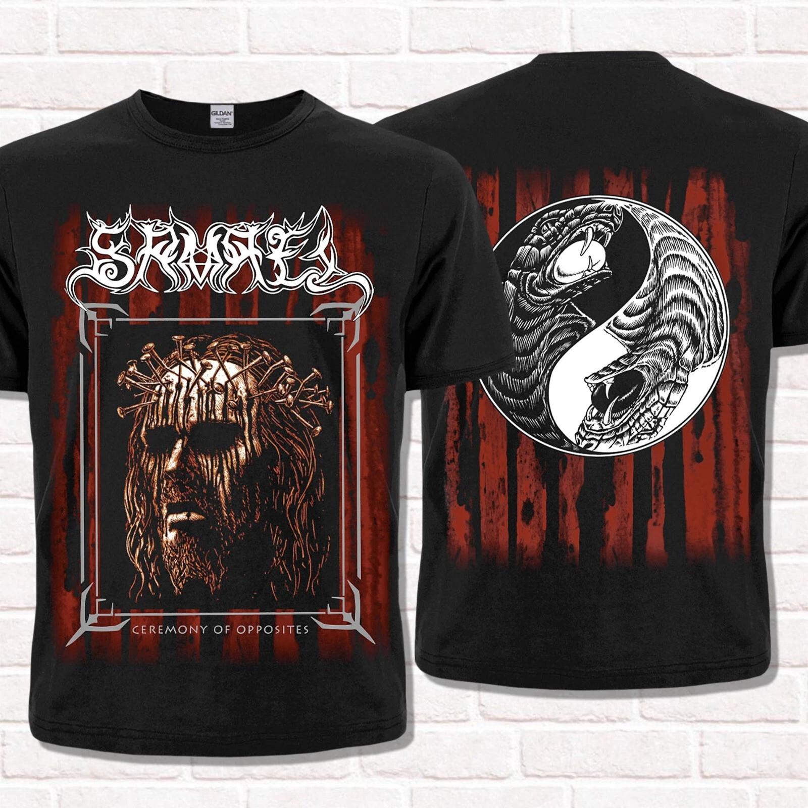 Футболка Samael Ceremony of Opposites 1994 Темный Метал Симфо Блэк Метал Топы Унисекс Хлопок Короткий Рукав Хай стрит S