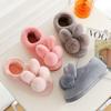 Pantofole da casa in cotone da donna per l'inverno Calde e spesse con suola Coppia di scarpe da interno antiscivolo per autunno e inverno
