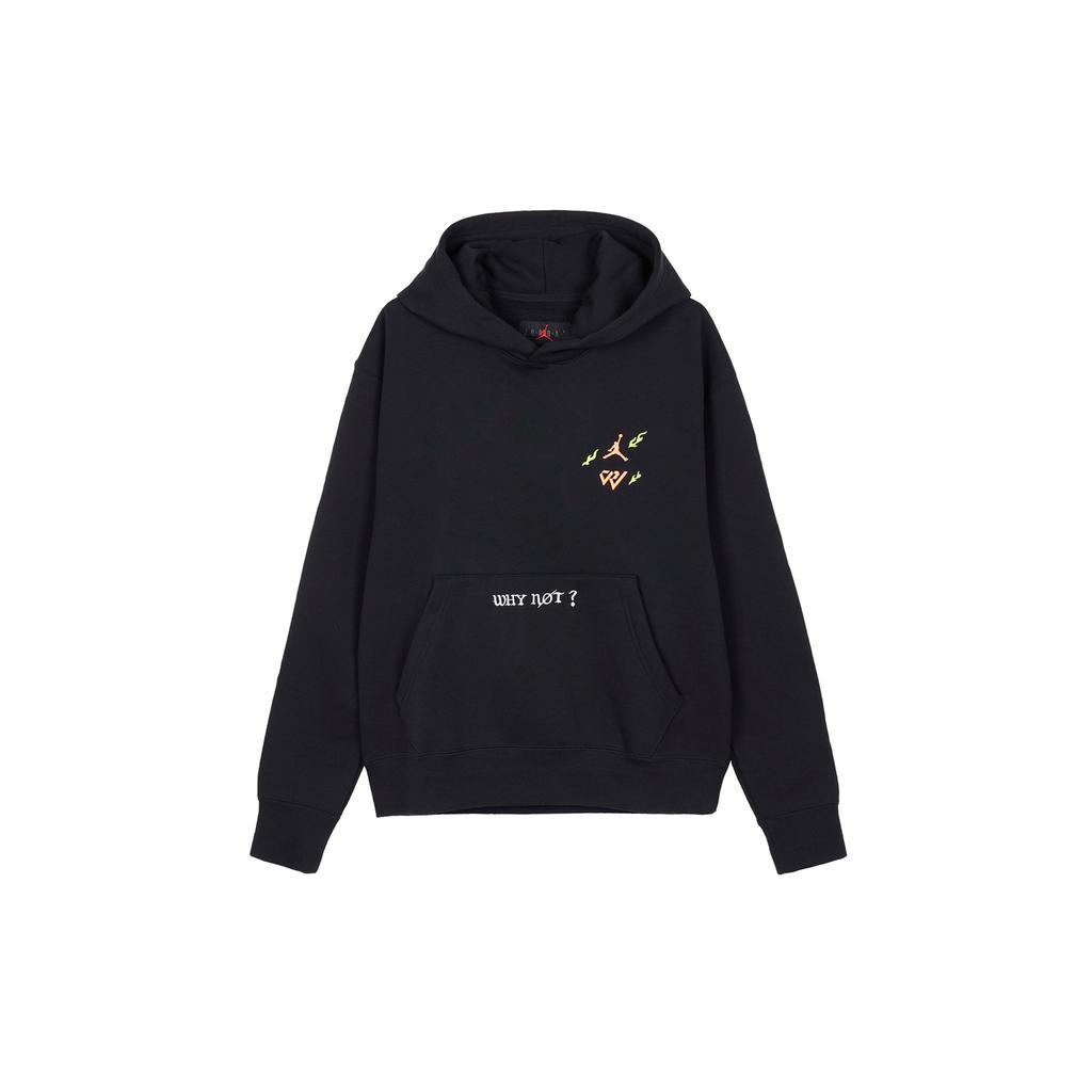 Jordan Why Not? Casual Sports Fleece Hoodie Men Tops Black DD3320-010