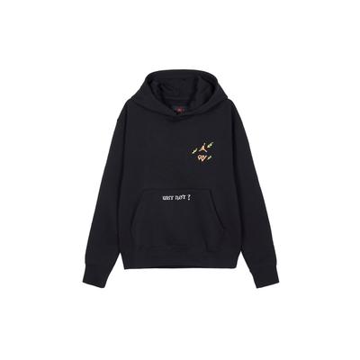 Jordan რატომ არა? ყოველდღიური სპორტული ფლისის ჰუდი მამაკაცის ტოპი შავი DD3320-010