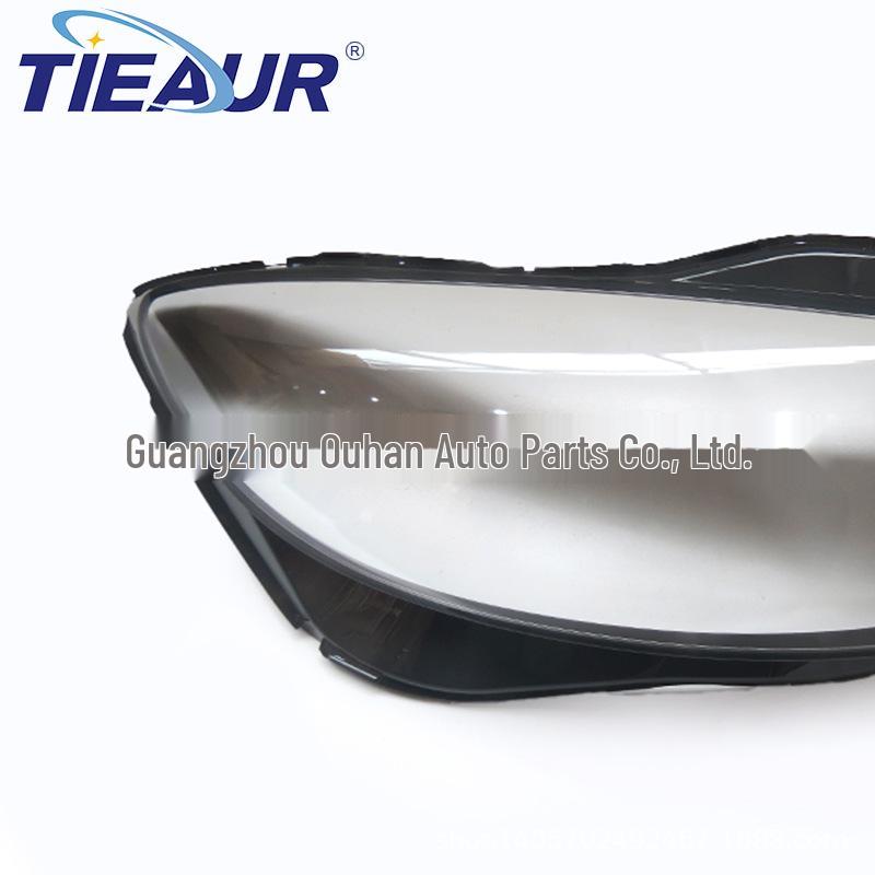 Mercedes-Benz S-Class Coupe 19-24 Headlight Cover: W217 Two-Tone Transparent Lamp Housing Mask