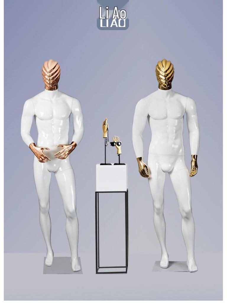 Manequim Europeu-Americano de Alta Qualidade: Preto e Branco com Face Galvanizada