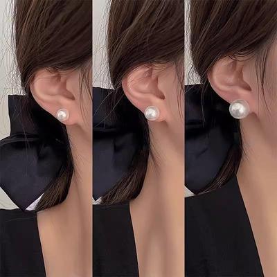 Orecchini di Perle con Ago in Argento S925 - Eleganti, Lussuosi e Versatili per Donne