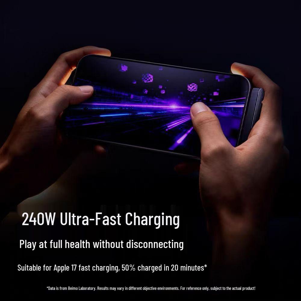 2026 Cross-Border Hot Selling 240° Folding Braided Universal C-C Cable with Built-In Stand for Super Fast Charging.