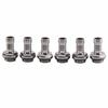 6 PCS PC Water Cooling Two touch Fitting G1 4 Thread Barb Connector for Tube