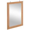 Maison Exclusive - Miroir mural Teck massif 50 x 70 cm