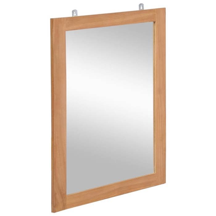 Maison Exclusive - Miroir mural Teck massif 50 x 70 cm