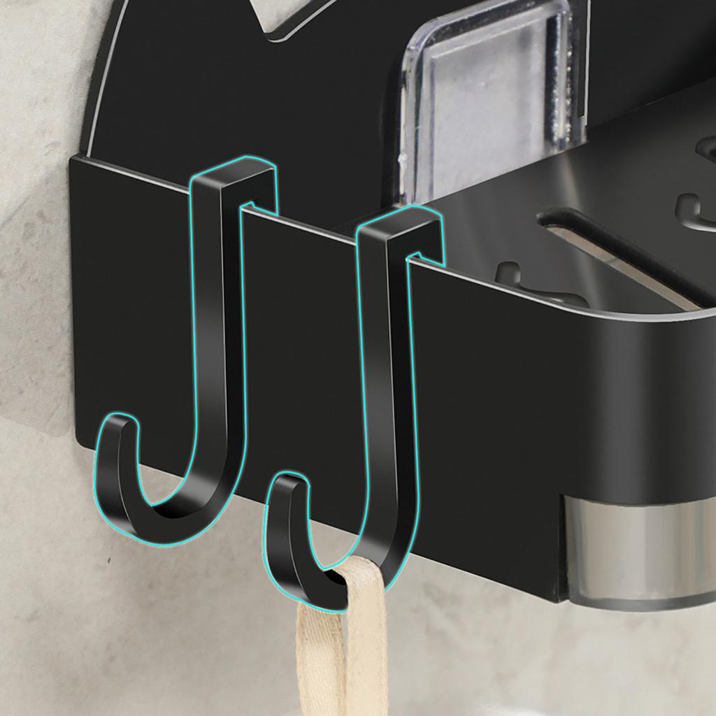 Wall Mounted Soap Holder Hole Shape Drainage Soap Dish Holder for Bathroom