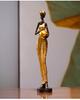 African Black Art Resin Figurine: Creative Home Decor for Living Room, Entrance Hall, or Wine Cabinet TV Stand