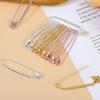 12PCS Shiny Pins Rhinestone Safety Pins Gold Rhinestone Large Brooches Pins Fancy Safety Pins  Women