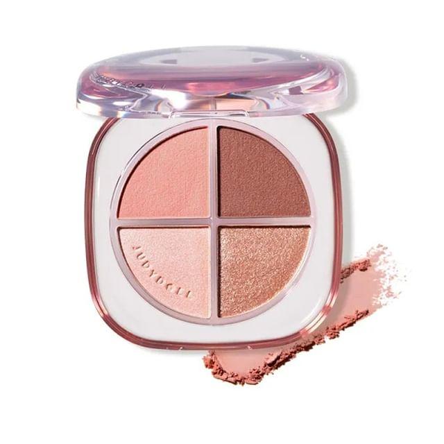 Judydoll - Glazed 4-Shade Eyeshadow Palette - 3 Colors #06 Pure Brown - 6.5g
