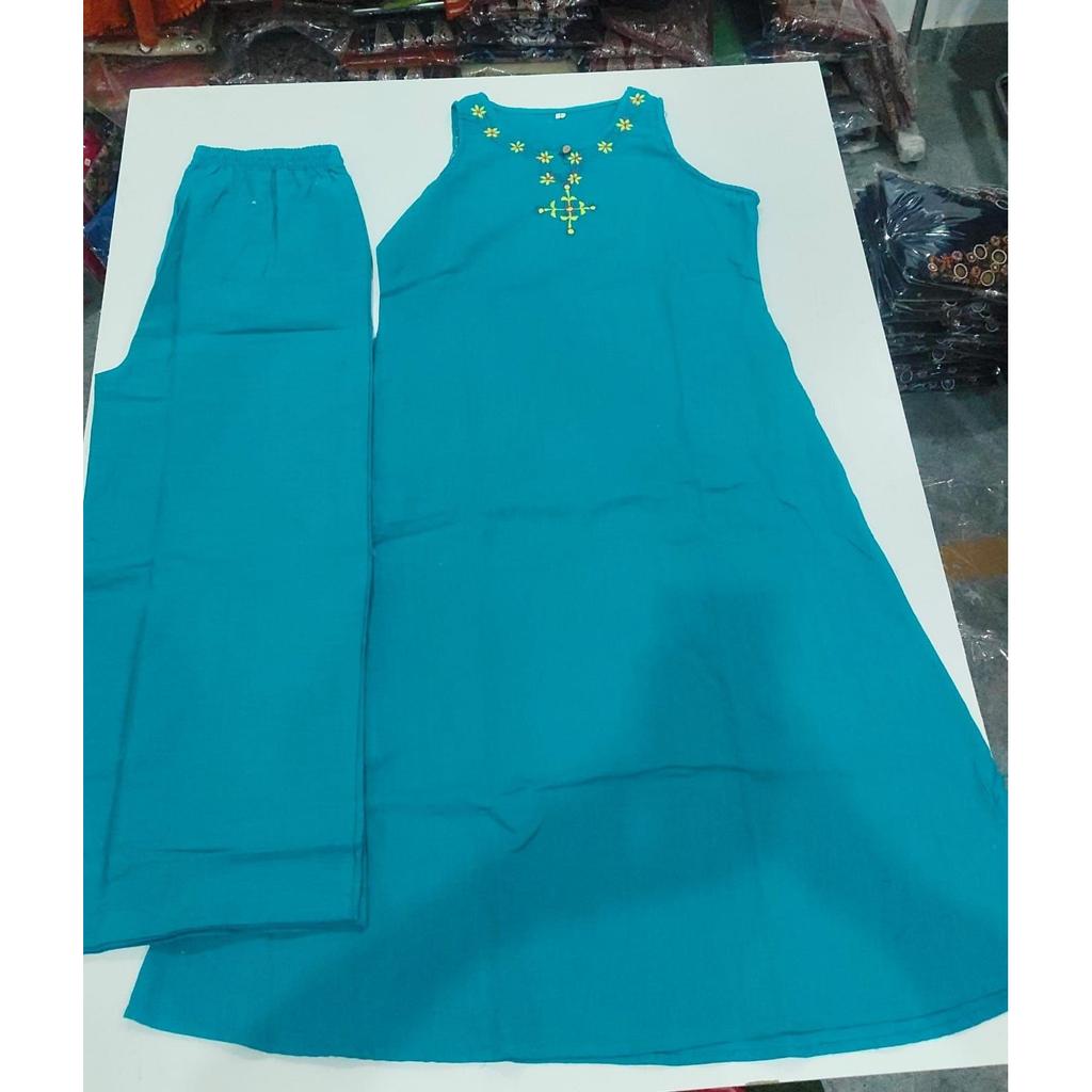 Women Embroidery Ethnic Kurta Palazzo Set Bollywood Party Wear Top Kurti Set