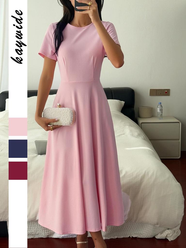 European Elegant Sexy Short-Sleeve Evening Gown for Women – Spring/Summer 2026 Collection
