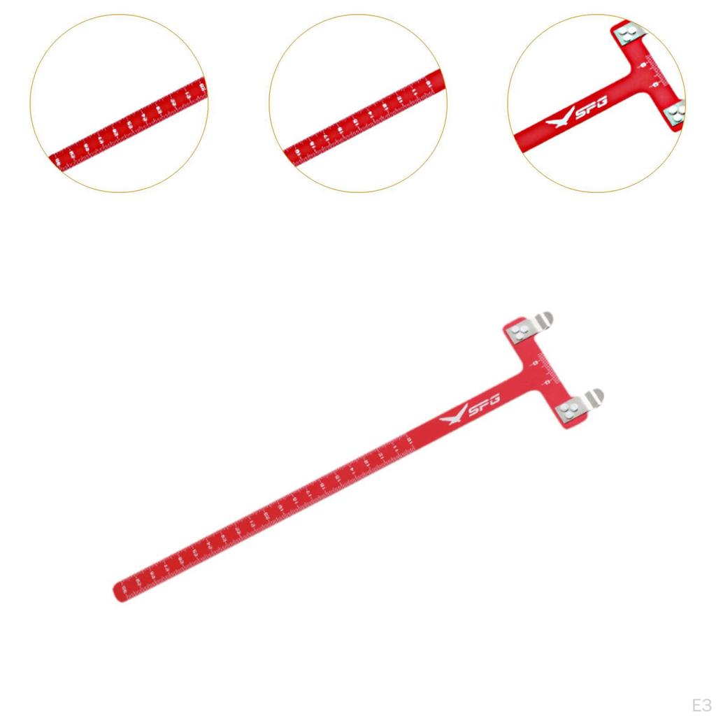 Archery T Shape Bow Square Ruler Portable Adjustable Recurve Tuning Tool