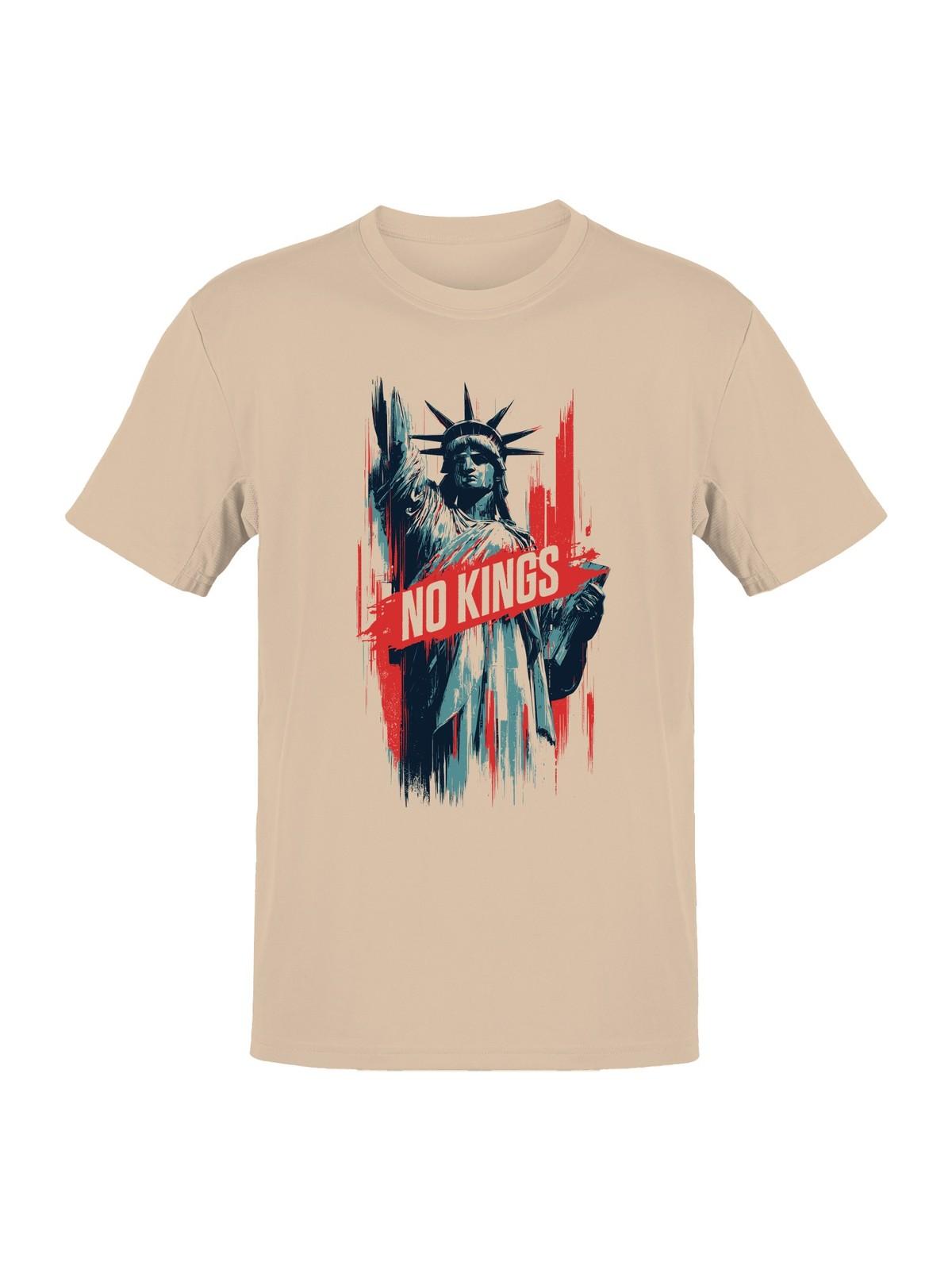 Iconic Liberty No Kings Graphic Men s T-shirt S