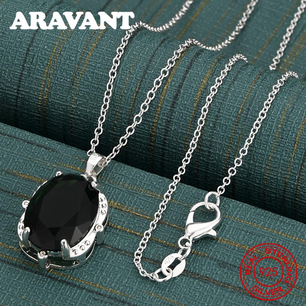 

Copper Round Green Zircon Pendant Necklace Women S Commuting Accessories Christmas Gift Jewelry 45cm