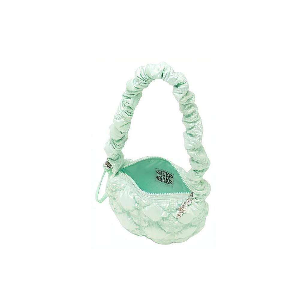 New CARLYN Nylon Spell PU Cloud Bag, Handbag, Shoulder Bag Unisex Neon Green H73301010MT