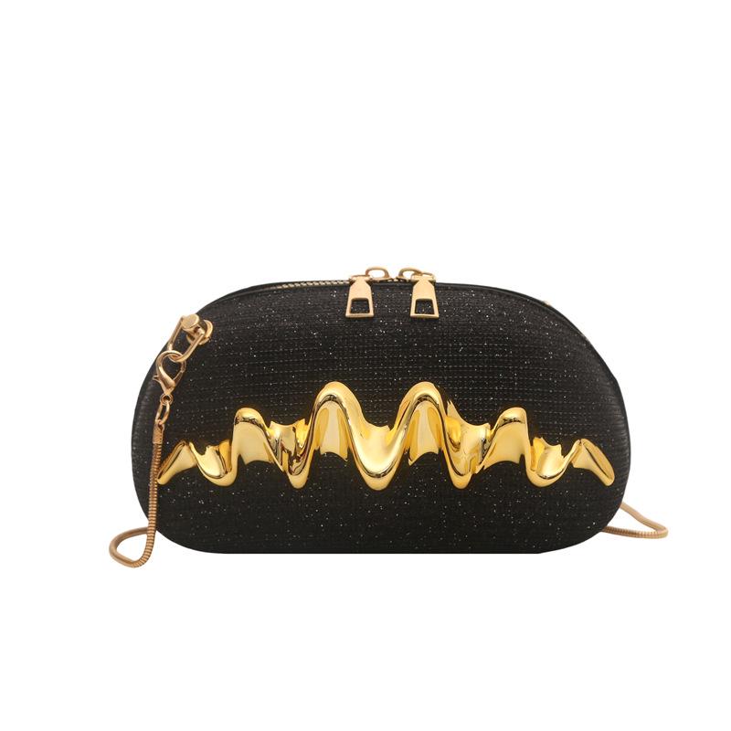 2026 Women's Personalized Wave Pattern Evening Crossbody Bag