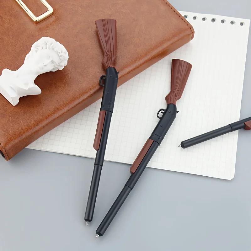 Unique 8Pcs Design Smooth Writing Gun Pen Pen Gun Writing InstrumentOffice Supplies Stylish Pen Fun StationerBallpoint Pen