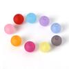 500G Acrylic Spacer Beads Frosted Round Ball Random Mixed  6mm 8mm 10mm 12mm